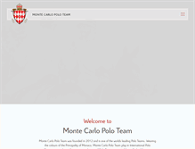 Tablet Screenshot of montecarlopoloteam.com